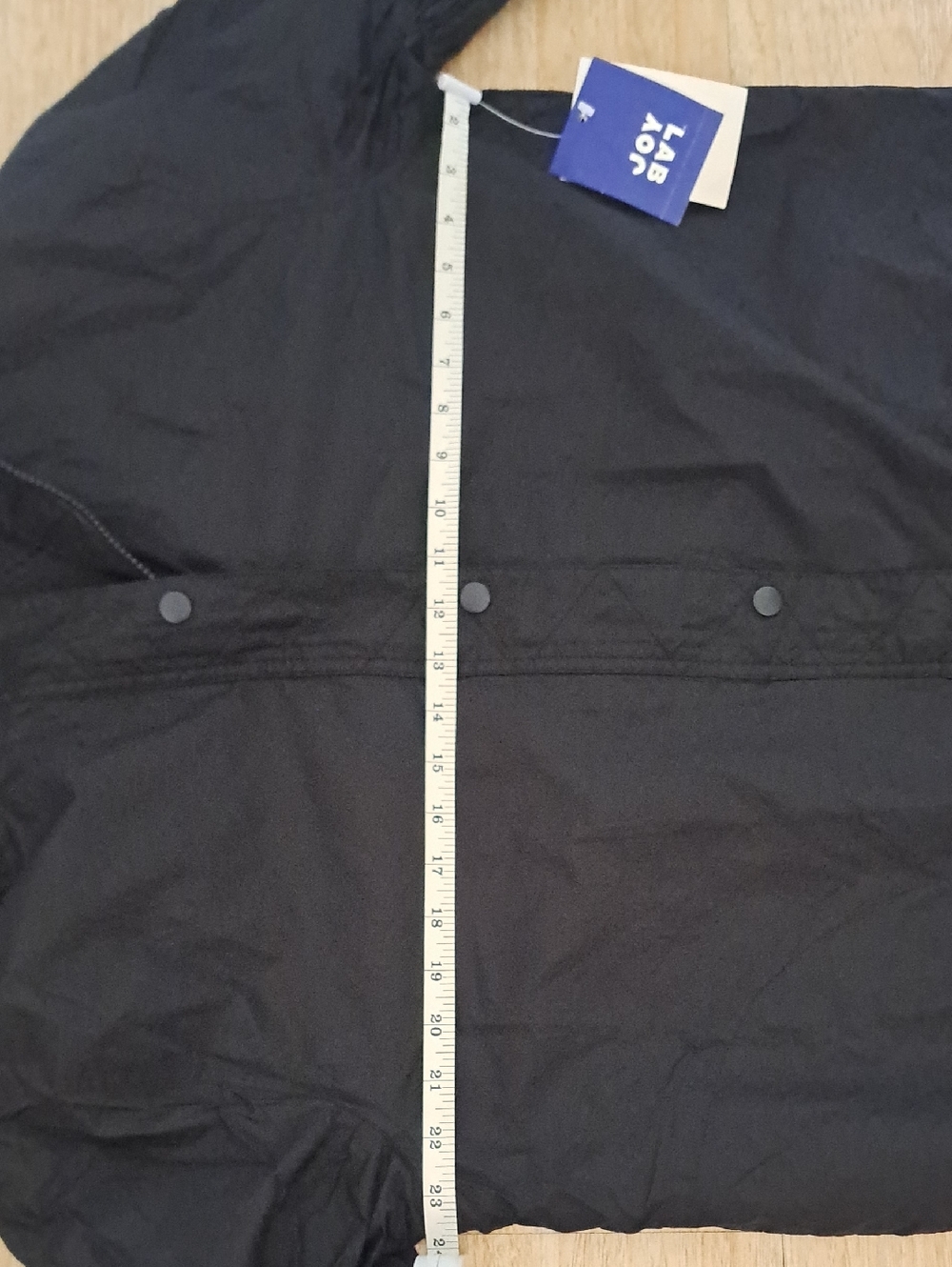 LAB JOY Women's Black Hooded thin rain  Jacket. - Picture 8 of 10